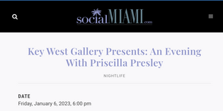  Key West Gallery Presents: An Evening With Priscilla Presley