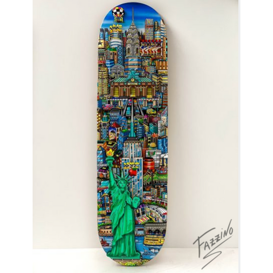 Lady Liberty in NYC Skateboard Deck