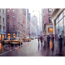  Fifth Avenue Rain - Original Watercolor