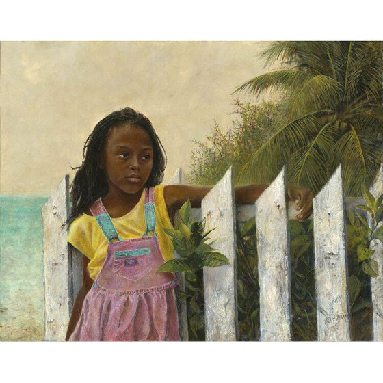 Tripp Harrison ISLAND GIRL II Original, Oil on Panel