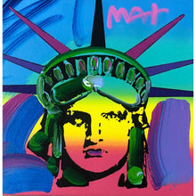  Peter Max LIBERTY HEAD Mixed Media on Canvas