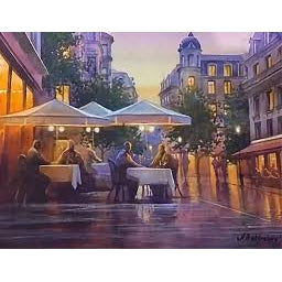 Parisian Glow - Original Watercolor