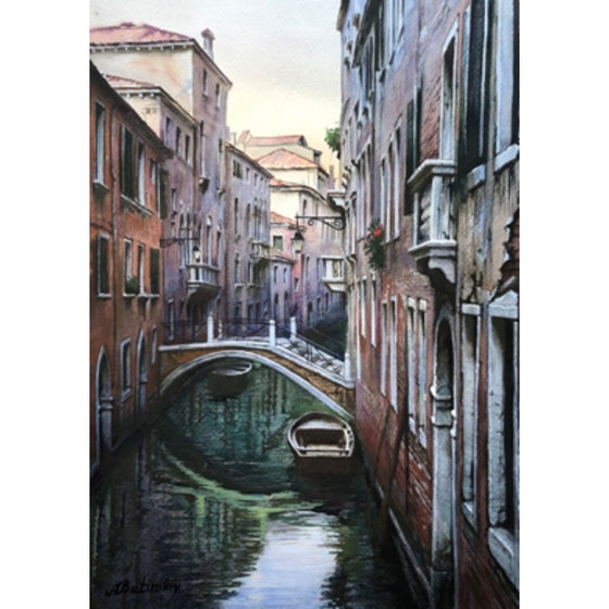 I Love Venice - Original Watercolor