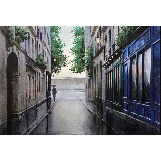 Quaint Paris - Original  Watercolor