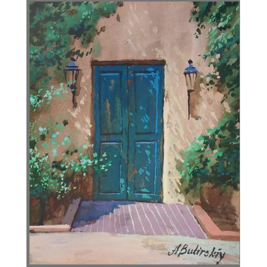 Santa Fe Door 2 - Original Watercolor
